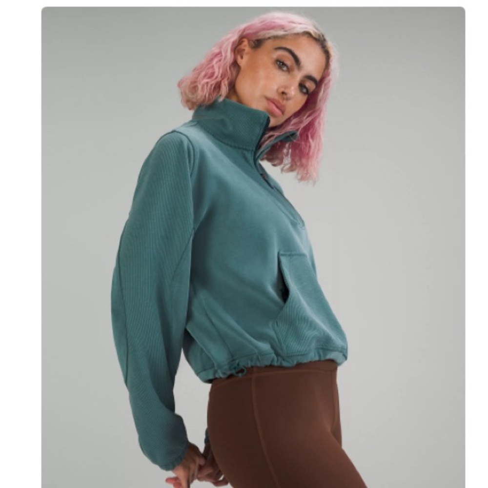 Lululemon Brushed Softstreme Ribbed Half-zip